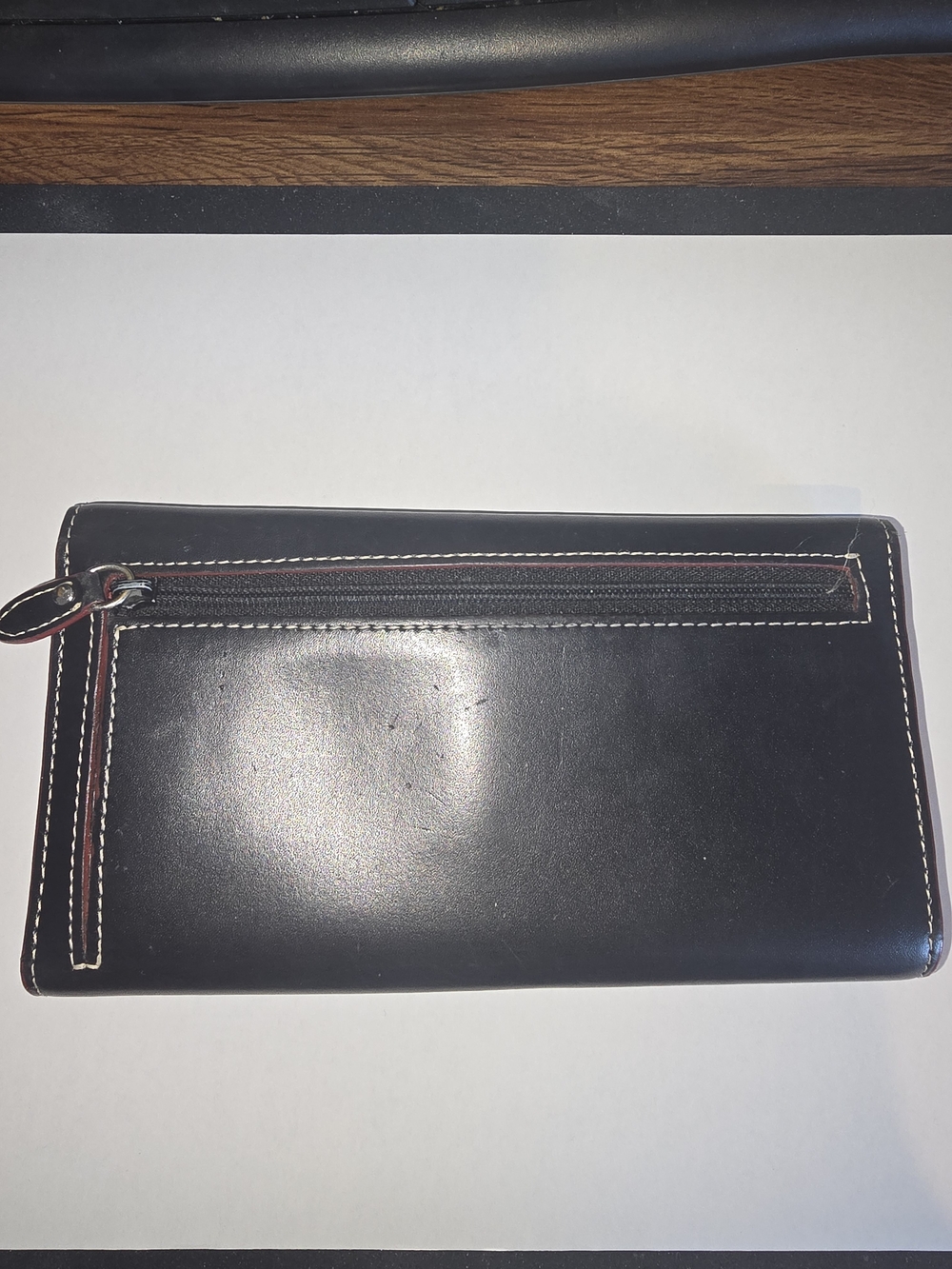 🔥 Lodis Black Leather Continental Wallet -Butter Soft- Red Interior - Picture 3 of 12